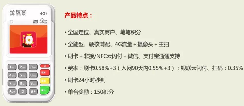 金赢客电签POS机磁条卡认证操作流程